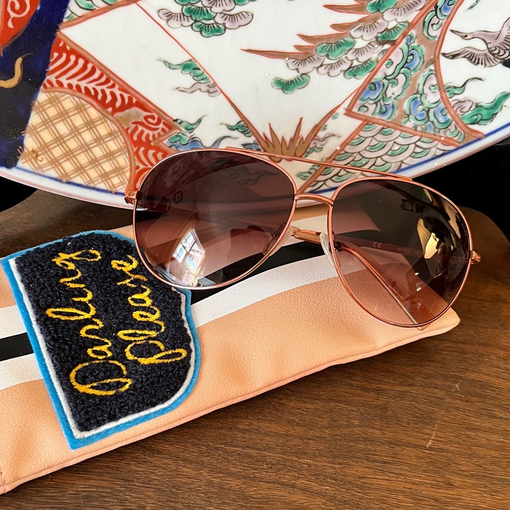 Michael Kors Kona rose gold aviator sunglasses